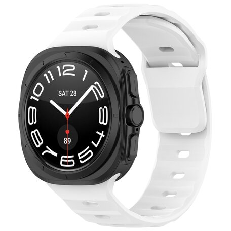 Solid Sportarmband - Weiß - Samsung Galaxy Watch Ultra 47mm