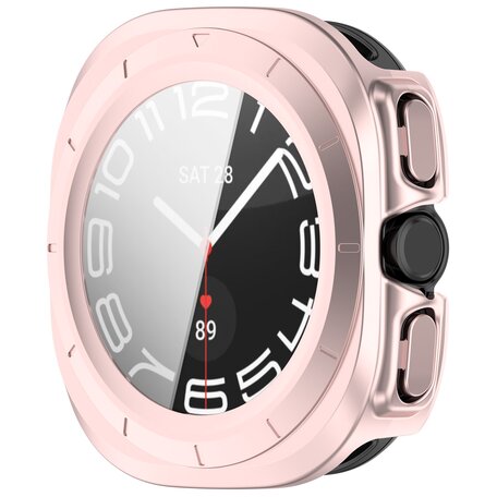 Hartschalenetui mit Displayschutzfolie (wasserdicht) - Pink Pink - Samsung Galaxy Watch Ultra 47mm