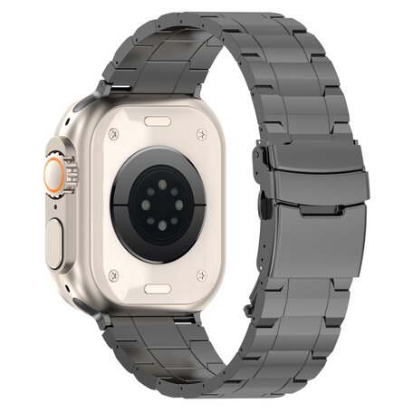 Titanium Premium Link Armband - Space Grau - Geeignet für Apple Watch 42mm / 44mm / 45mm / 46mm / 49mm