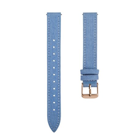 Denim-Lederarmband - Blau - Garmin Lily 2