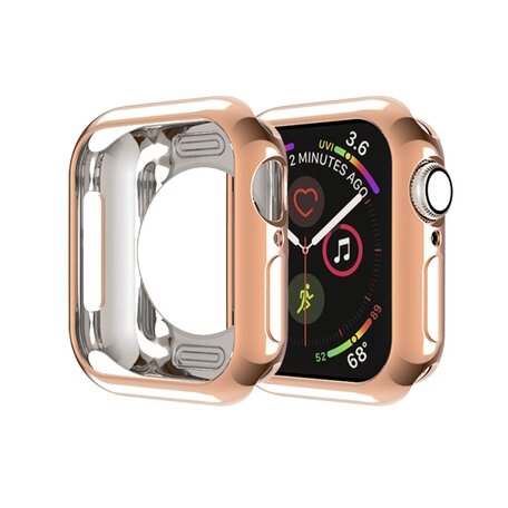 Silikonhülle 42mm - Roségold - Geeignet für Apple Watch 42mm (Serien 1 bis 3)