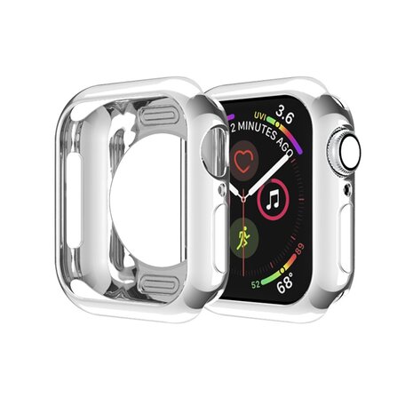 Silikongehäuse 42mm - Silber - Geeignet für Apple Watch 42mm (Serien 1 bis 3)