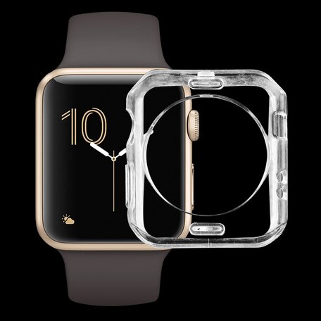 Silikonhülle 42mm - Transparent - Geeignet für Apple Watch 42mm (Serien 1 bis 3)