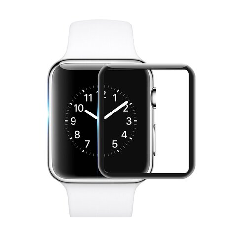 Displayschutzfolie 42mm - Full Cover - Geeignet für Apple Watch 42mm (Serien 1 bis 3)