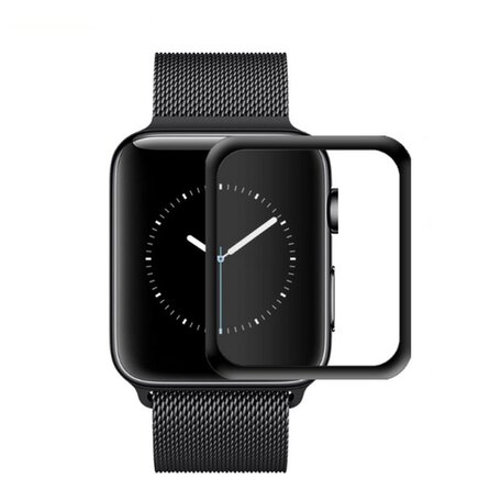 Displayschutzfolie 42mm - Full Cover - Geeignet für Apple Watch 42mm (Serien 1 bis 3)