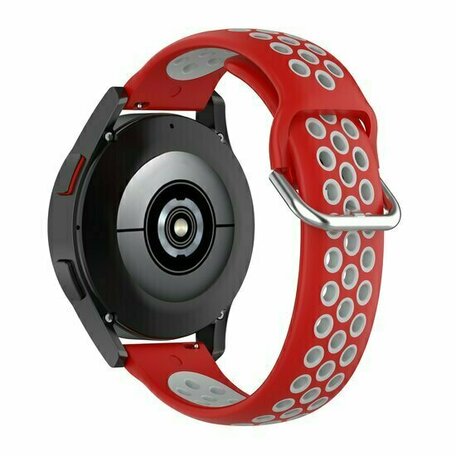 Silikon-Sportarmband mit Schnalle - Rot + Grau - Huawei Watch GT 5 (Pro) / GT 4 / GT 3 / GT 2 - 46mm