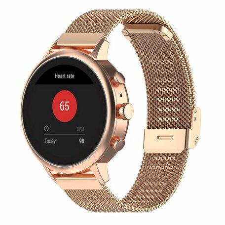 Huawei Watch GT 4 & GT 5 - 41mm / GT 5 Pro - 42mm - Milanaise Band mit Klemmverschluss - Champagner Gold