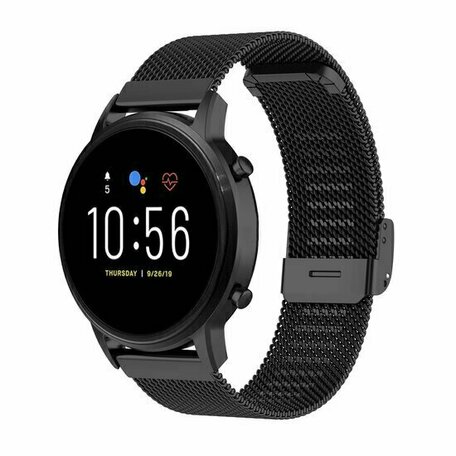 Huawei Watch GT 4 & GT 5 - 41mm / GT 5 Pro - 42mm - Milanaise Band mit Klemmverschluss - Schwarz