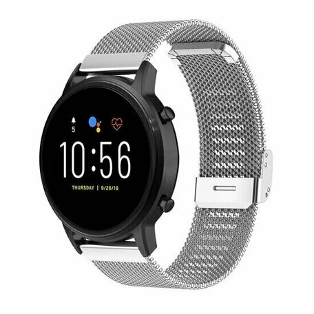 Huawei Watch GT 4 & GT 5 - 41mm / GT 5 Pro - 42mm - Milanaise Band mit Klemmverschluss - Silber