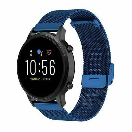 Huawei Watch GT 4 & GT 5 - 41mm / GT 5 Pro - 42mm - Milanaise Band mit Klemmverschluss - Dunkelblau