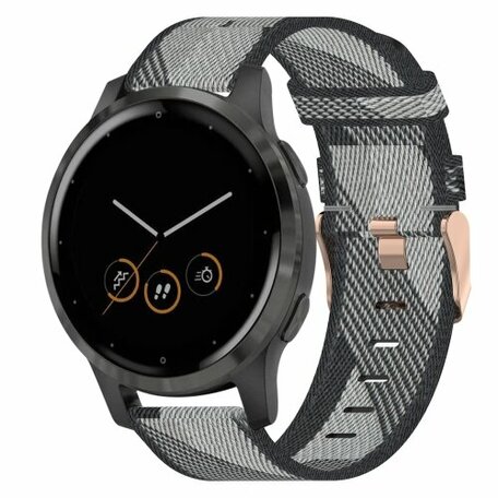 Huawei Watch GT 4 & GT 5 - 41mm / GT 5 Pro - 42mm - Canvas-Nylon-Armband - Grau