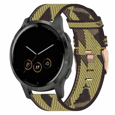 Huawei Watch GT 4 & GT 5 - 41mm / GT 5 Pro - 42mm - Canvas-Nylon-Armband - Gelb