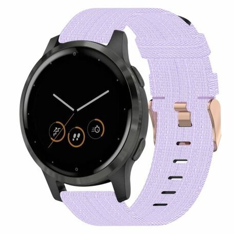 Huawei Watch GT 4 & GT 5 - 41mm / GT 5 Pro - 42mm - Canvas-Nylon-Armband - Flieder