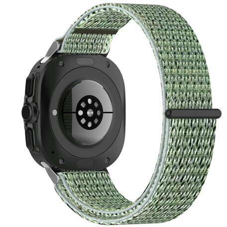 Nylon Sport Looparmband - Hellgrün - Samsung Galaxy Watch Ultra 47mm