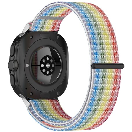 Nylon Sport Looparmband - Mehrfarbig Regenbogen - Samsung Galaxy Watch Ultra 47mm