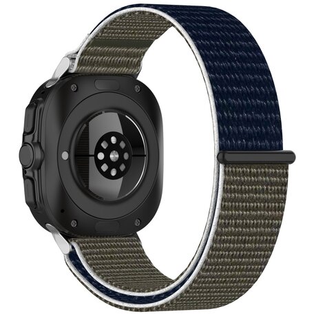 Nylon Sport Looparmband - Grün / Dunkelblau - Samsung Galaxy Watch Ultra 47mm