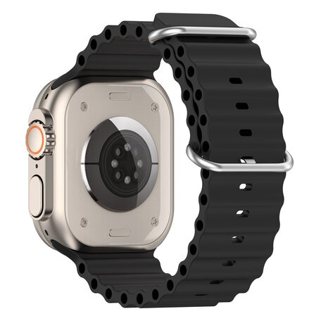 Ocean Armband - Schwarz - Geeignet für Apple Watch 42mm / 44mm / 45mm / 46mm / 49mm