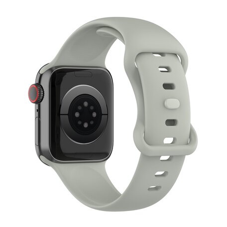 Silikon-Sportband - Grau - Größe: S/M - Geeignet für Apple Watch 44mm / 45mm / 46mm / 49mm