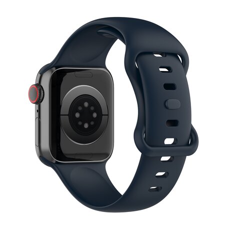 Silikon-Sportband - Dunkelblau - Größe: S/M - Passend für Apple Watch 44mm / 45mm / 46mm / 49mm