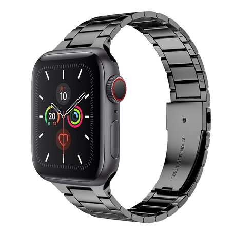 Stahlgliederarmband - Space Grau - Passend für Apple Watch 38mm / 40mm / 41mm / 42mm